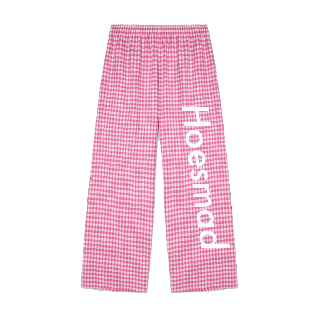 Hoesmad Flannel Lounge Pants (Pink/White)