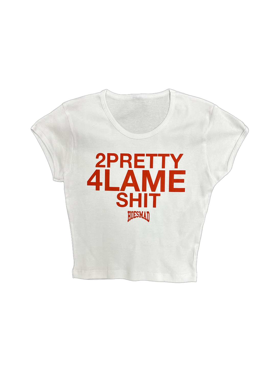 2Pretty 4Lame Shit Babytee (White/Red)