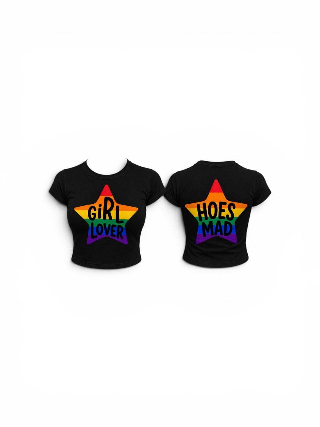 Girl Lover Babytee (black/rainbow)