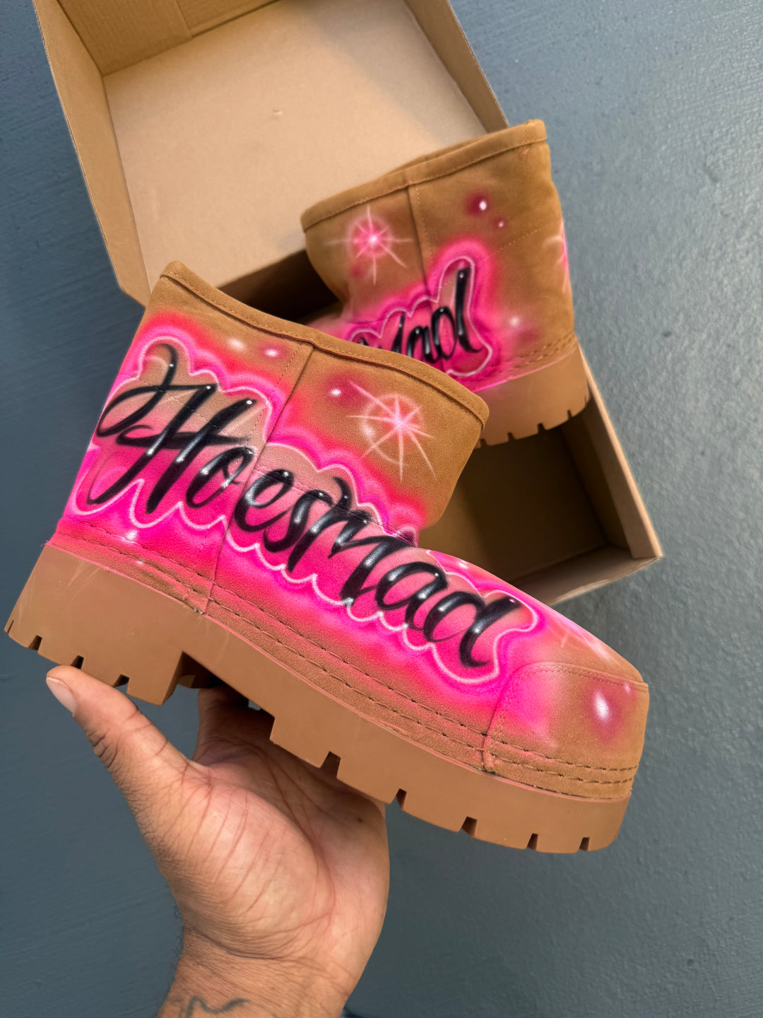 Hoesmad Airbrush Womens Boots