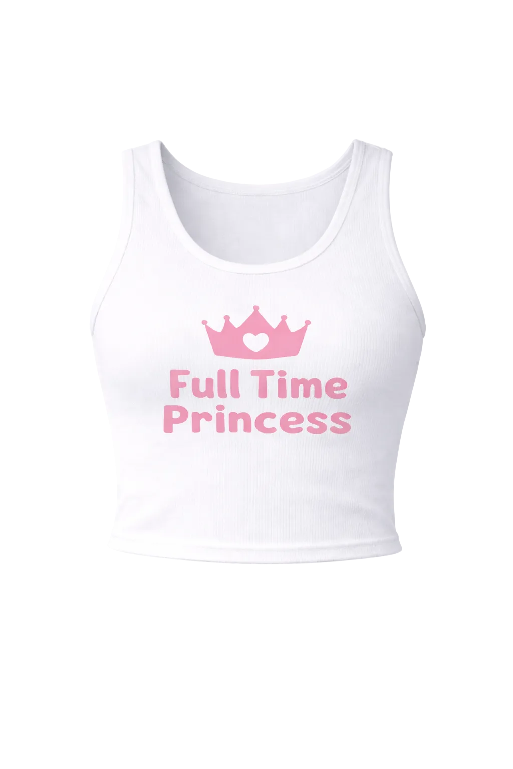 Full Time Princess Tanktop (White)