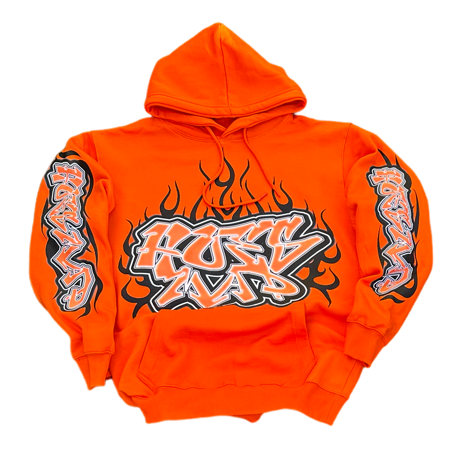 HOESMAD GRAFFITI HOODIE - ORANGE – hoesmad.la