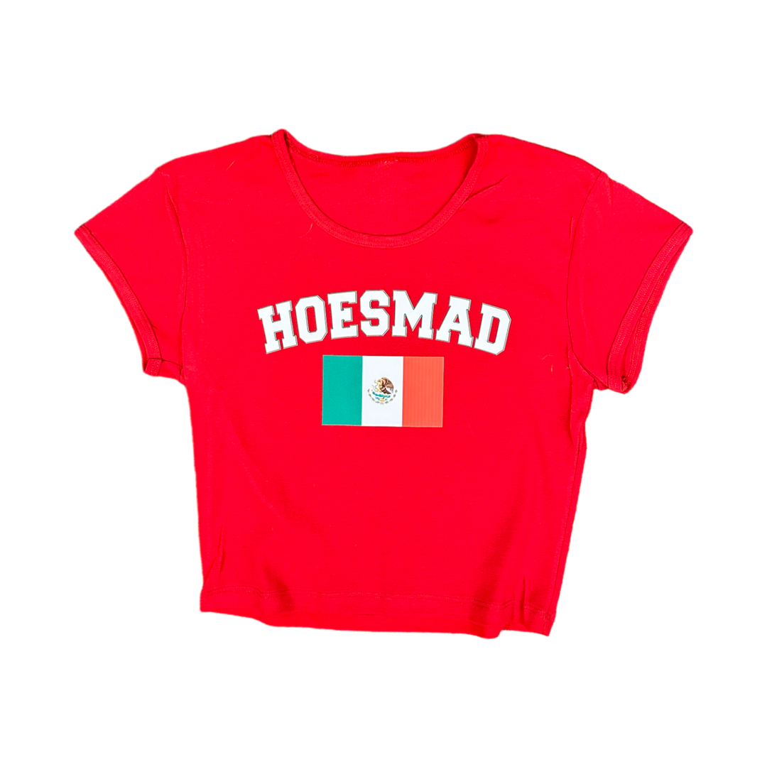 MEXICO HOESMAD BABY TEE - RED