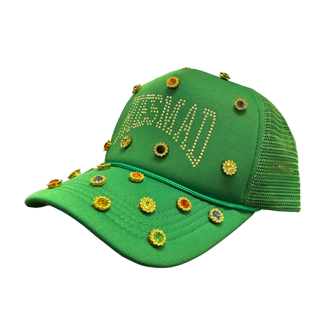 HOESMAD GEMSTONE TRUCKER HAT - GREEN