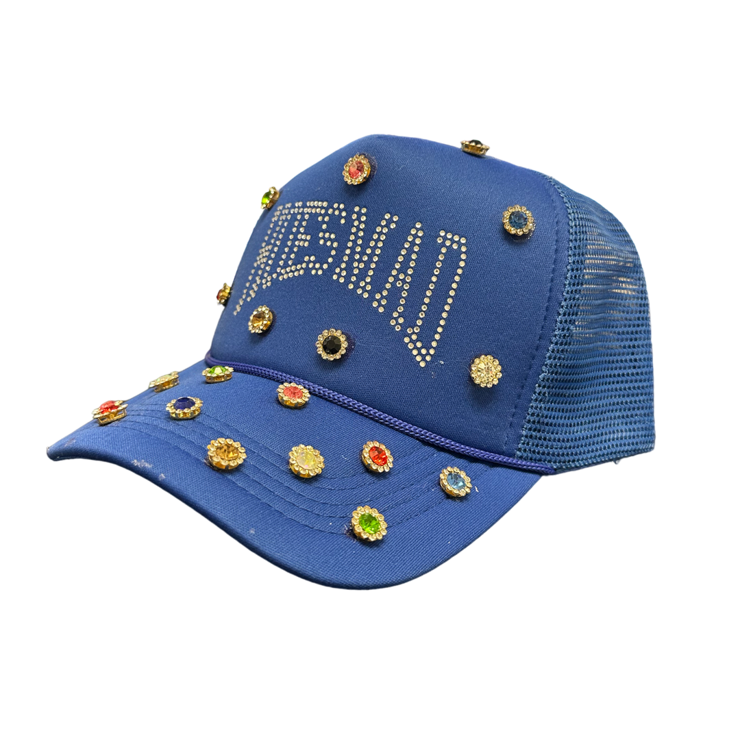 HOESMAD GEMSTONE TRUCKER HAT - BLUE