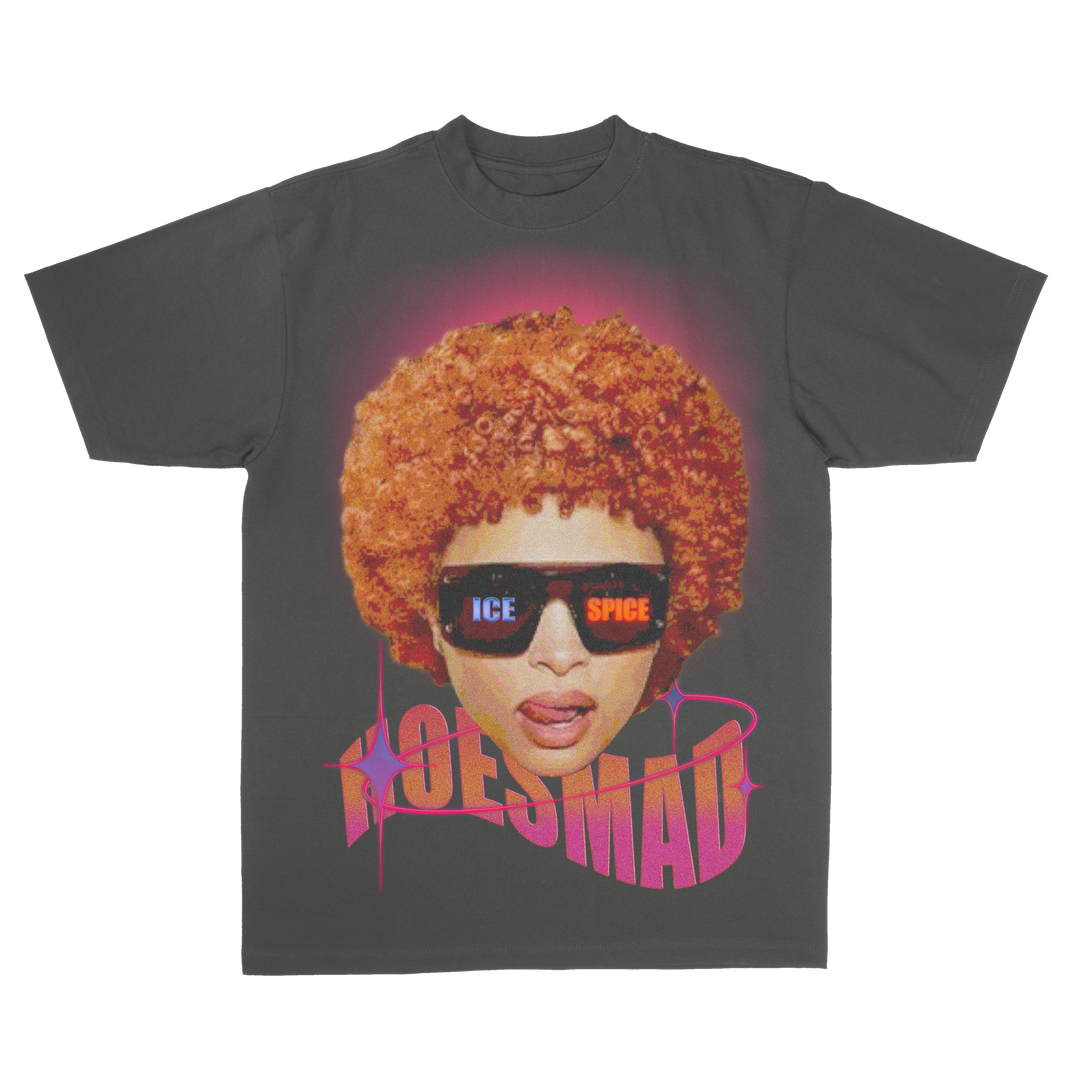 Hoes Mad Ice Spice Tee - VINTAGE GREY