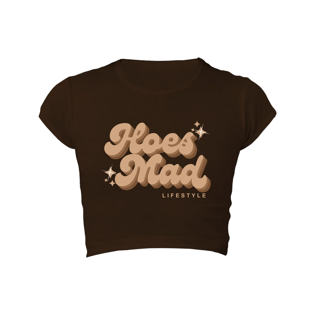 Hoes Mad Lifestyle Babytee Brown