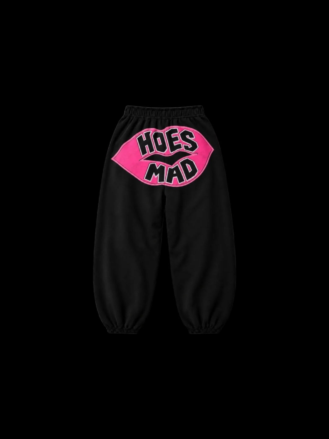 Hoes Mad Pink Lips Sweatpants (black)