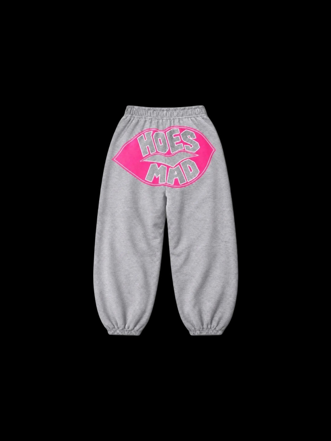Hoes Mad Pink Lips Sweatpants (heather grey)