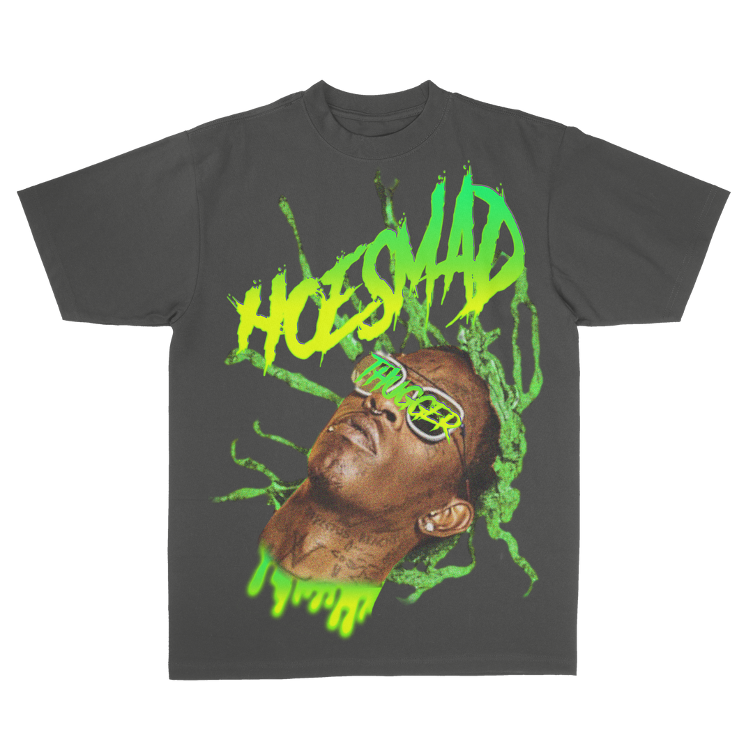 Hoes Mad THUGGER Tee - VINTAGE GREY
