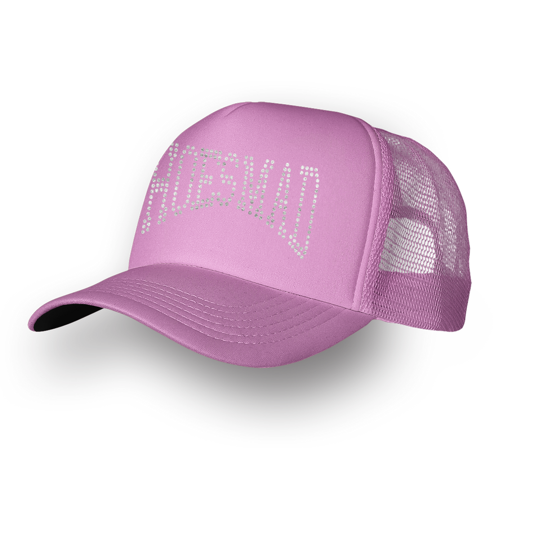 HOES MAD TRUCKER HAT - LIGHT PINK
