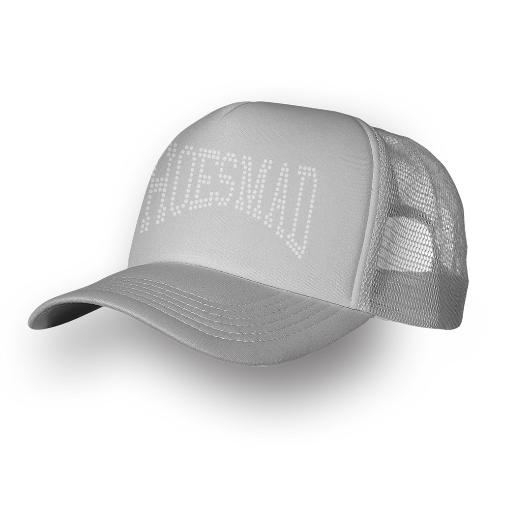 HOES MAD TRUCKER HAT - SILVER
