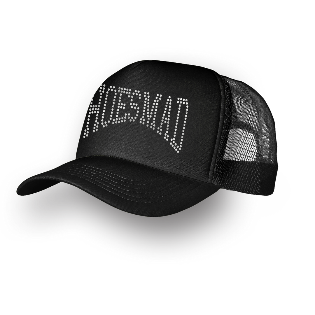 HOES MAD TRUCKER HAT - BLACK