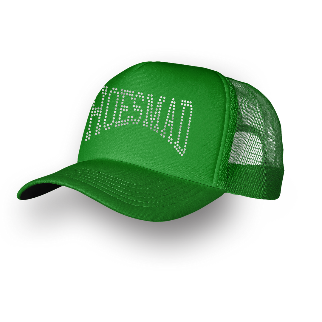 HOES MAD TRUCKER HAT - GREEN