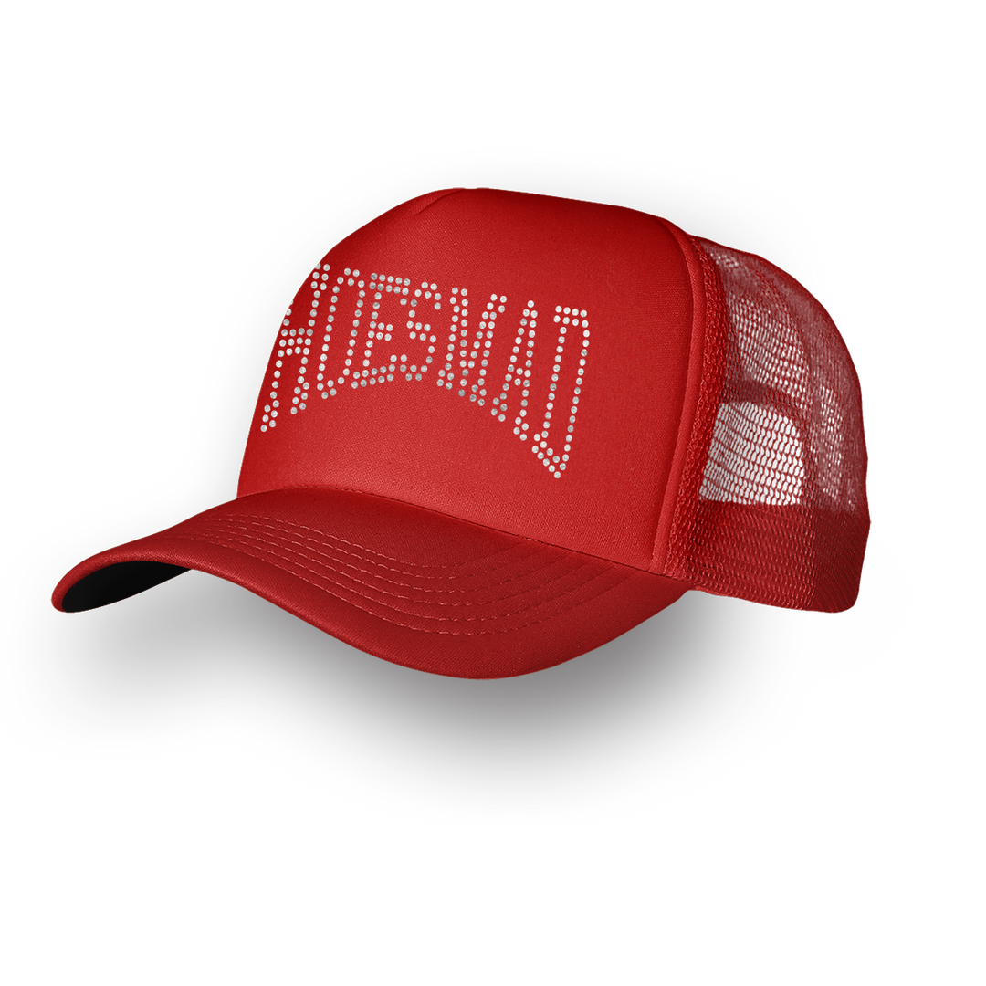 HOES MAD TRUCKER HAT - RED