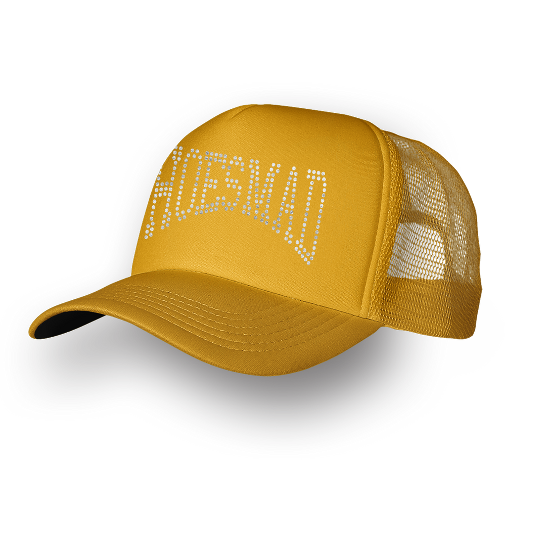 HOES MAD TRUCKER HAT - YELLOW