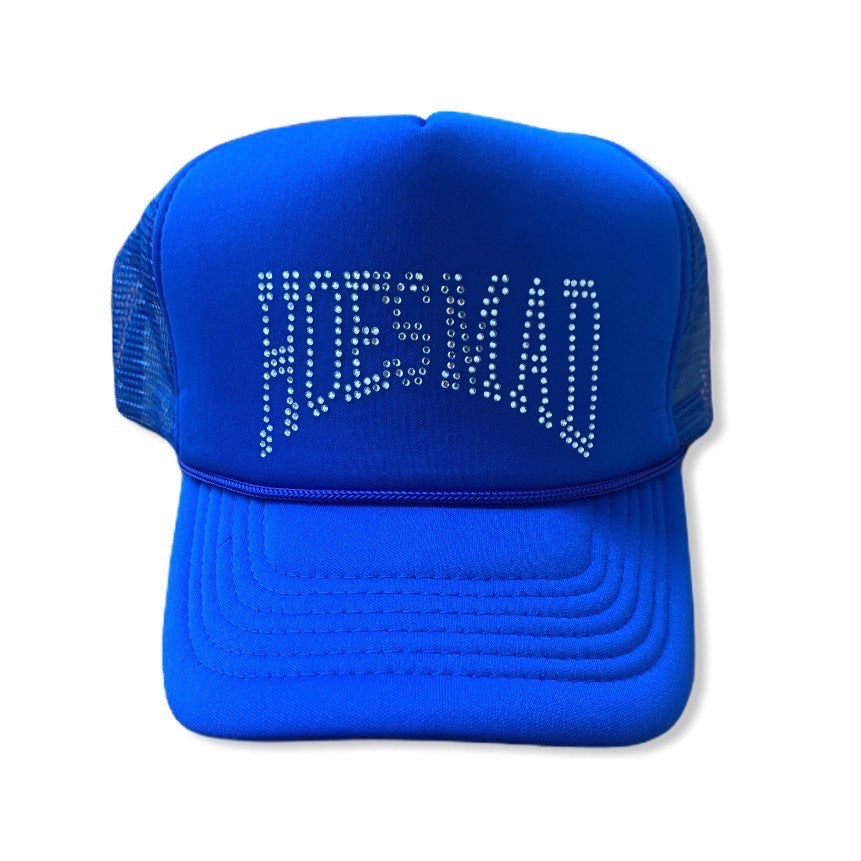 HOES MAD TRUCKER HAT - Royal Blue