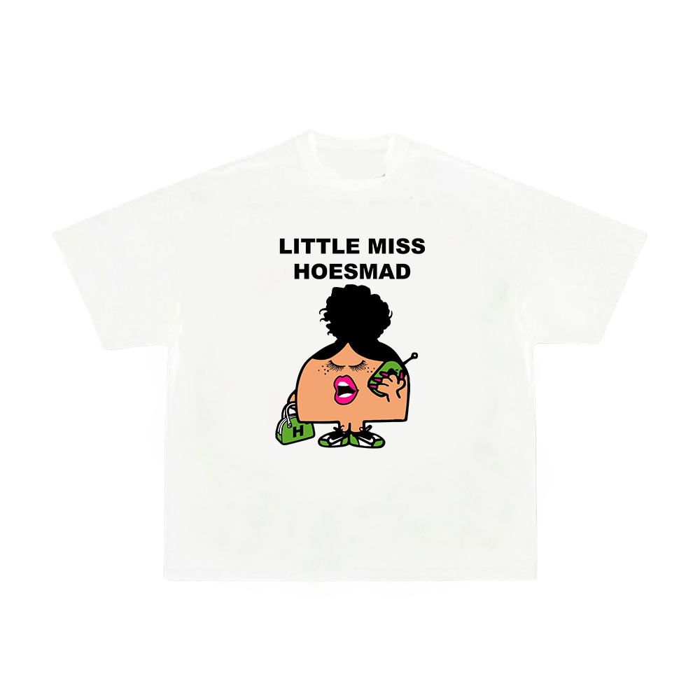LITTLE MISS Hoesmad T-Shirt - White