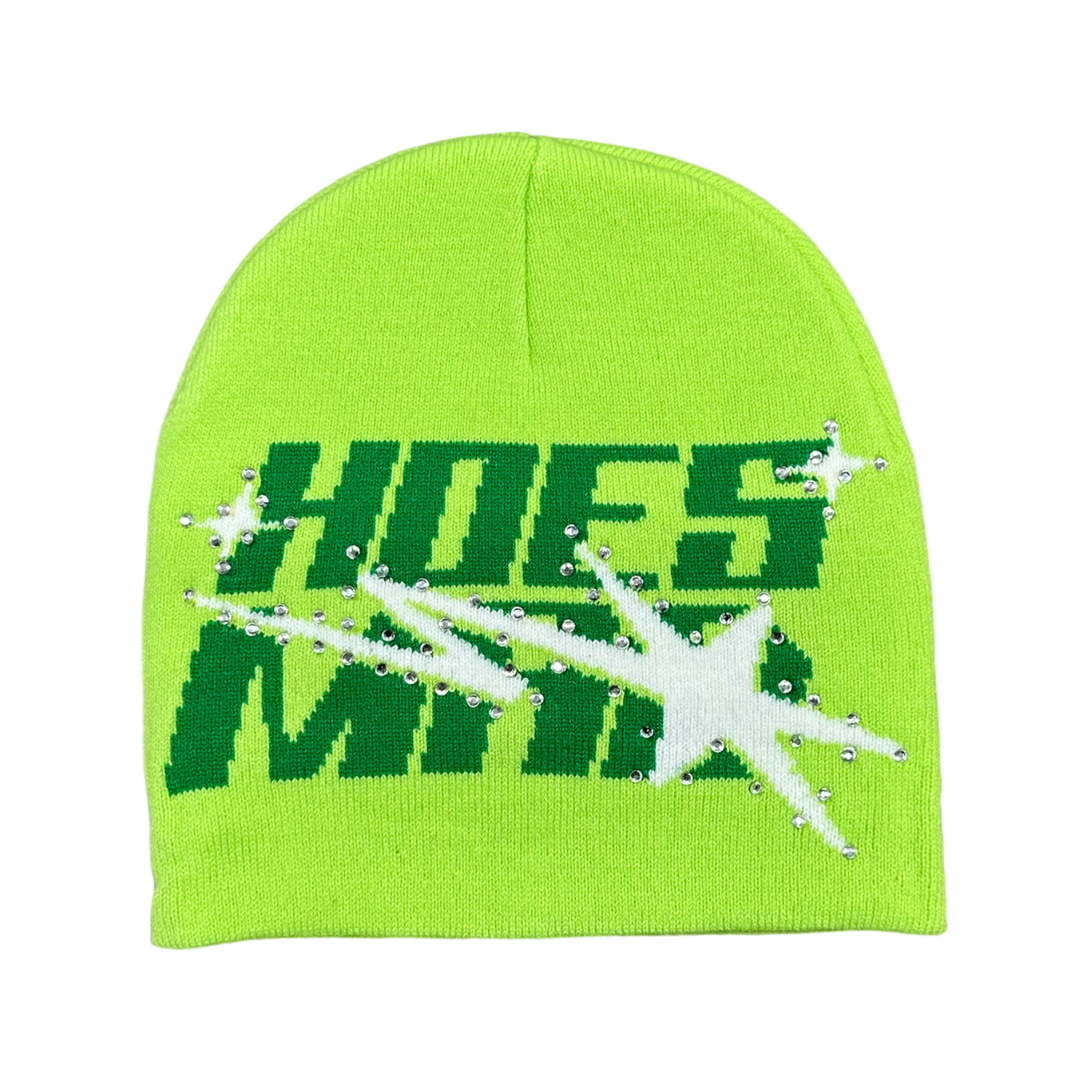 HOES MAD BEANIE - LIME/GREEEN