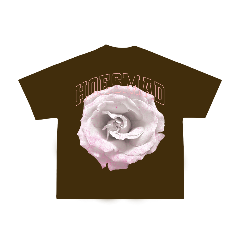 Hoesmad Rose T-Shirt - White/Pink