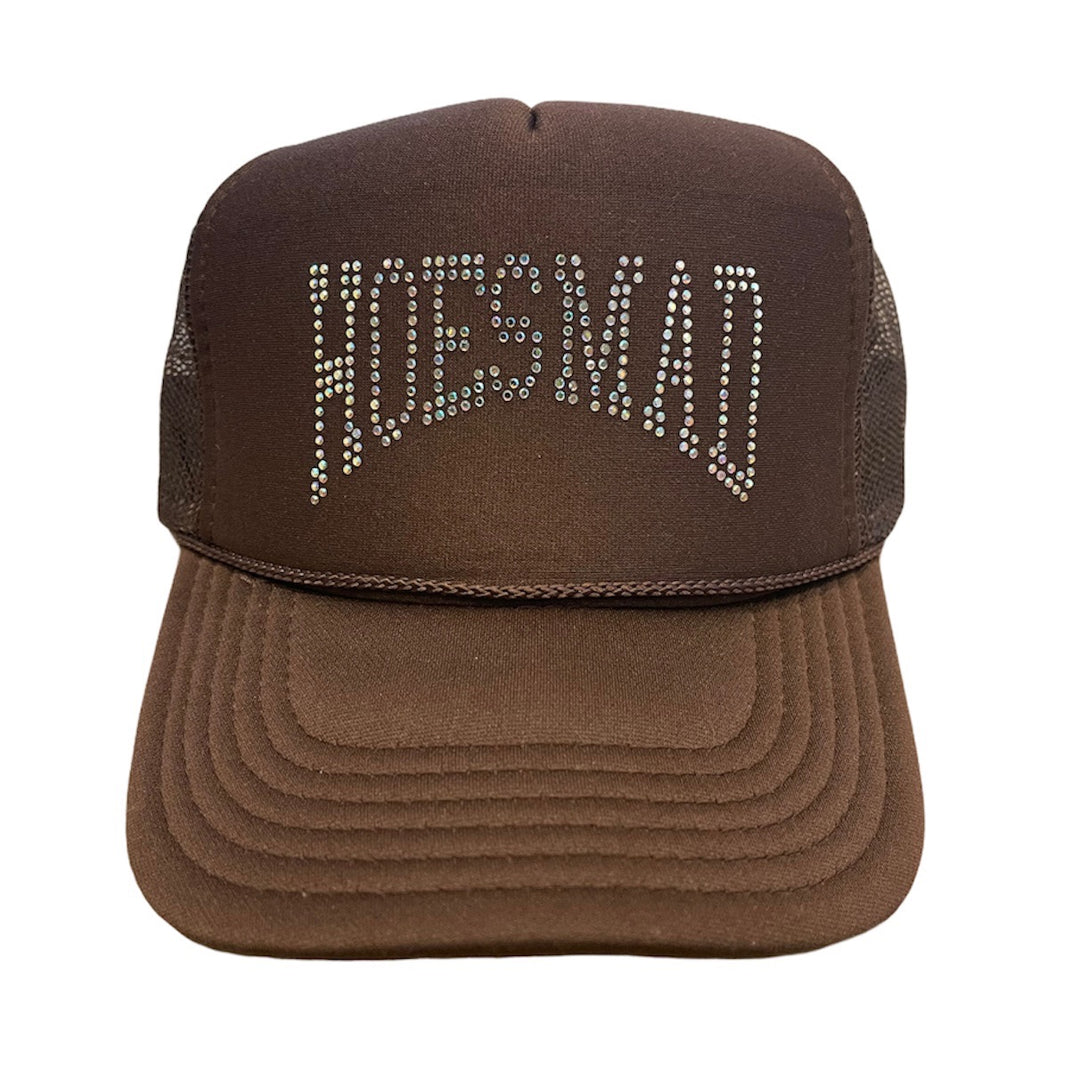 HOES MAD TRUCKER HAT - BROWN