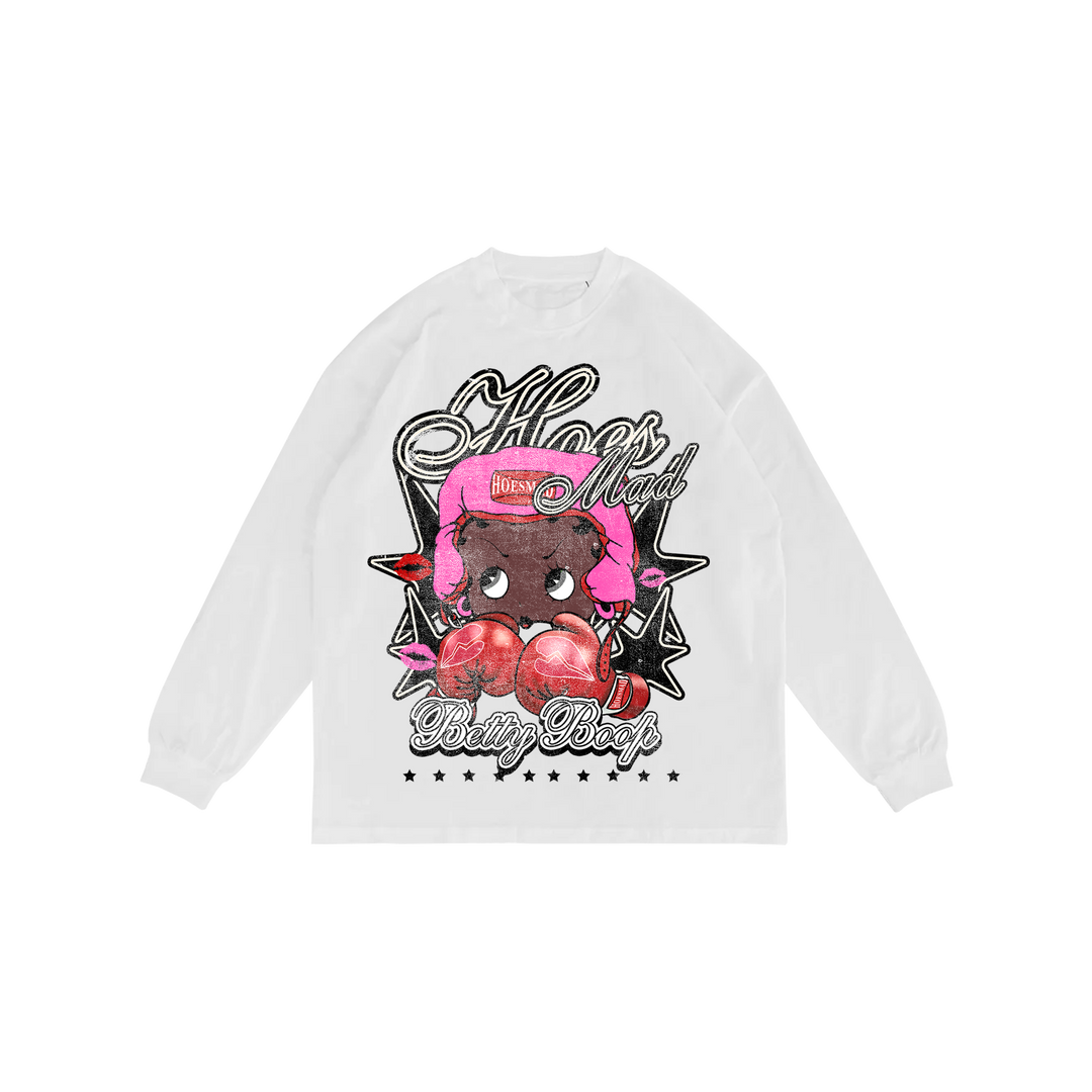 Hoes Mad Betty Boop Valentines Day Long Sleeve